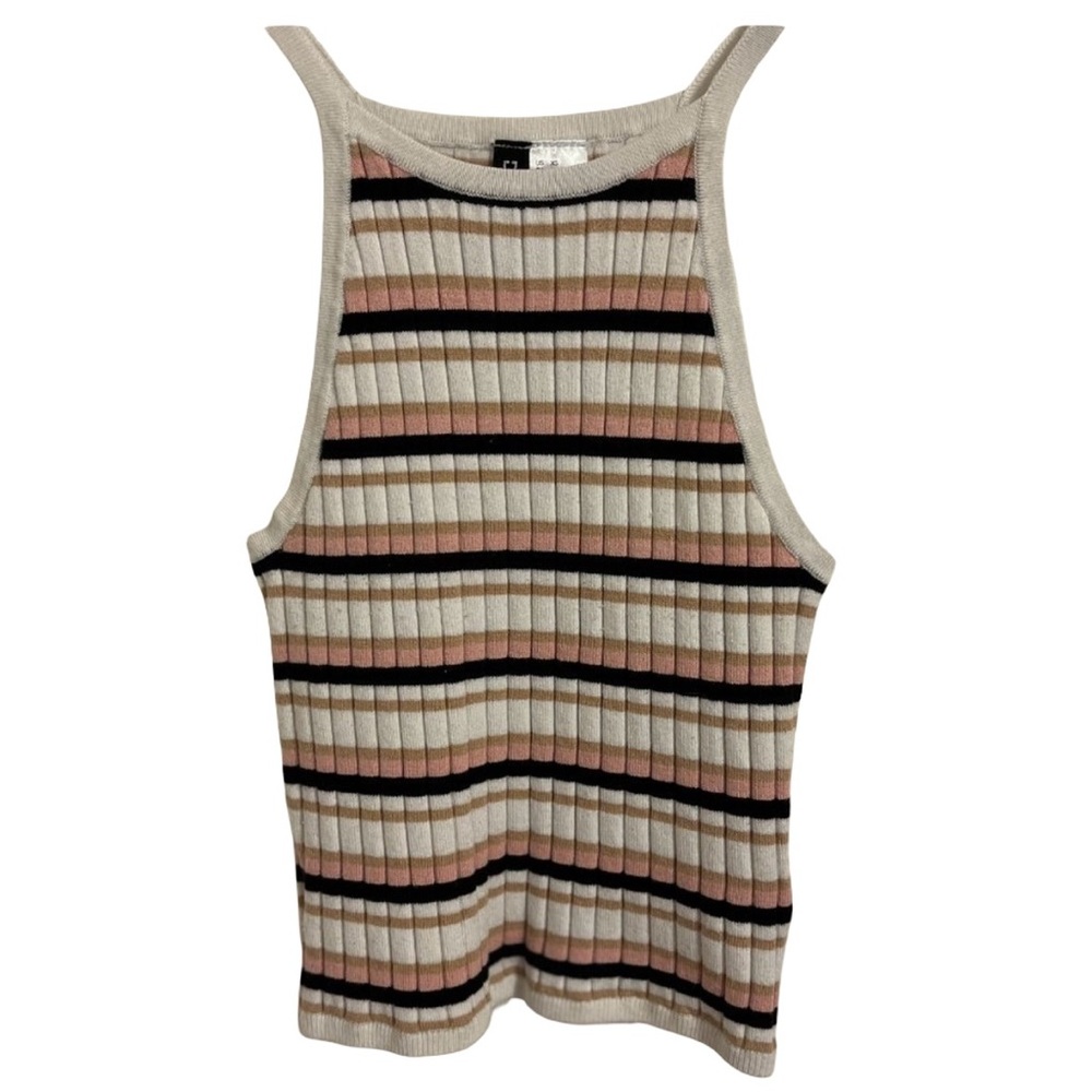 NWOT H&M cropped striped tank XS